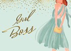 promotie kaart girl boss